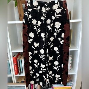 Maeve/Anthropologie Wide Leg Velvet Colette Cropped Pants Size 31 (12)